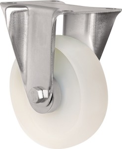 Kółko nieskrętne śred. koła 100 mm udźwig 150 kg poliamid płyta dł. 105 x szer.