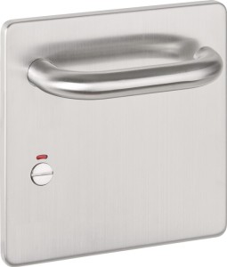 Zestaw klamek z szerokim szyldem NW-405-4 stal szlachetna matowy WC zestaw WC sz