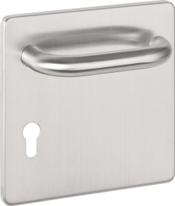 Zestaw klamek z szerokim szyldem NW-405-5 stal szlachetna matowy WC zestaw WC sz