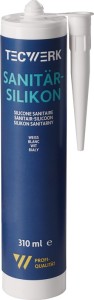 Silikon sanitarny biały 310 ml kartusz TECWERK