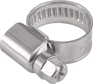Opaska ślimakowa do węży 10–16 mm W1 szerokość taśmy 9 mm woreczek TECWERK