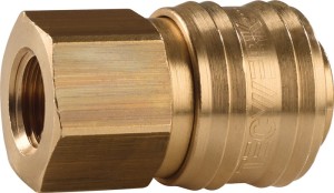 Szybkozłączka DN 7,2, gwint wewnętrzny mosiądz goły gwint G 3/8 cal. 15,39 mm TW