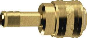 Szybkozłączka DN 7,2, tuleja mosiądz goły szerokość węża LW 9 TECWERK