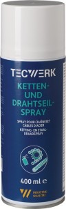 Spray do łańcuchów / lin stalowych żółtawy 400 ml spray w puszce TECWERK