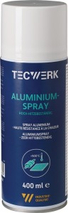 Aluminium w sprayu do +500 stop. C jasno srebrny, błyszczący 400 ml spray w pusz