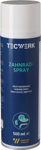 Spray do kół zębatych 500 ml czarny spray w puszce TECWERK