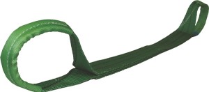 Zawiesie pasowe DIN EN 1492-1 długość 4 m zielone udźwig pojed. 2000 kg TECWERK