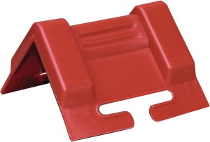 Kątownik ochronny długość ramienia 95 x 95 mm czerwony z nacięciem 10 szt./zesta