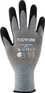 Rękawica Flex N wielkość 11 szary/czarny EN 388 kategoria OWO II TECWERK