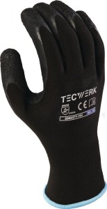 Rękawica Finegrip wielkość 7 czarna EN 388 kategoria OWO II nylon z lateksem ter