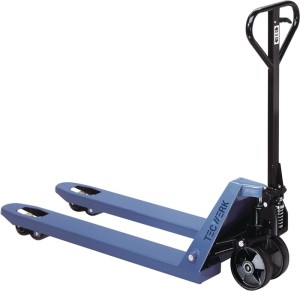 Wózek paletowy dł. wid. 1150 mm udźw. 2500 kg stal niebieski gołębi VG/PUR TECWE