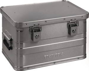Skrzynia aluminiowa dł. 430 x szer. 330 x wys. 275 mm 29 l z zatrzaskiem i zamki