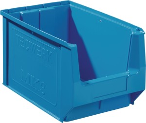 Skrzynka regałowa z ot. przednią częścią dł. 350/300 x szer.210 x wys. 200 mm PE