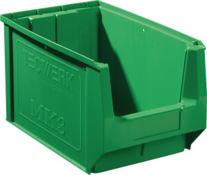 Skrzynka regałowa z ot. przednią częścią dł. 350/300 x szer. 210 x wys. 200 mm P