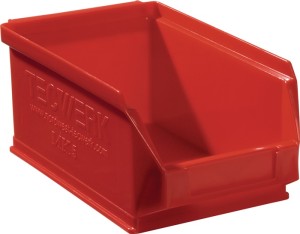 Skrzynka regałowa z ot. przednią częścią dł. 160/140 x szer. 100 x wys. 75 mm PE