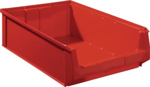 Skrzynka regałowa z ot. przednią częścią dł. 500/450 x szer. 310 x wys. 140 mm P