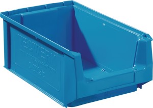 Skrzynka regałowa z ot. przednią częścią dł. 350/300 x szer.210 x wys. 140 mm PE