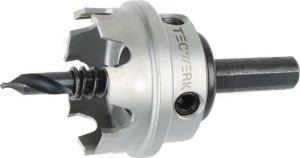 Piła otworowa śred. piły 75 mm głęb. cięcia 4 mm HM z wiertłem i sprężyną TECWER