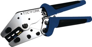 Szczypce do zaciskania długość 235 mm 0,5–6 (w prz. AWG 20... 10) mm² TECWERK