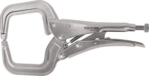 Szczypce zaciskowe spawalnicze dł. całk. 280 mm rozp. moc. maks. 90 mm TECWERK