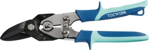 Nożyce dźwigniowe do blachy długość 248 mm prawe stal maks. 1,2 mm TECWERK