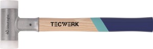 Młotek z miękkim bijakiem długość 420 mm śred. głowicy 60 mm hikorowy bezodrzuto