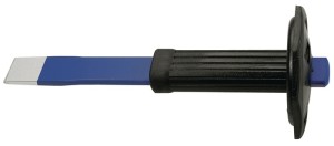 Przecinak do rowków/płaski szerokość ostrza 26 mm 26 x 7 mm z ochroną dłoni stal