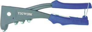 Nitownica ręczna długość 255 mm zakres roboczy 2,4–5 mm ze sprężyną otwierającą