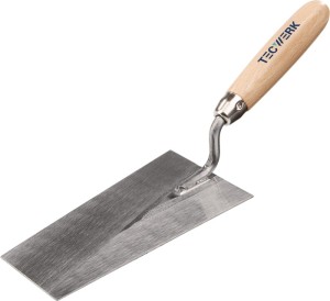 Kielnia do tynku trapezowa wąska długość 160 mm szerokość 85 mm hartowana, uchwy