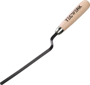 Kielnia do fug długość 180 mm szerokość 10 mm hartowana, uchwyt bukowy stal