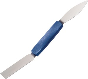 Szpachla sztukatorska dwustronna szerokość 24 mm elastyczne szufle, trzonek z tw