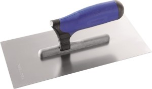 Kielnia do wygładzania długość 280 mm szerokość 130 mm nierdzewna, z uchwytem z
