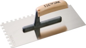 Kielnia do wygładzania długość 280 mm szerokość 130 mm uzębienie 8 x 8 nierdz.,