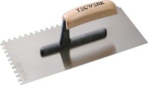 Kielnia do wygładzania długość 280 mm szerokość 130 mm uzębienie 6 x 6 hart., z