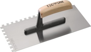 Kielnia do wygładzania długość 280 mm szerokość 130 mm uzębienie 8 x 8 hart., z