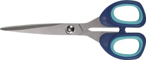 Nożyczki uniwersalne 210 mm z uchami 2-komp. powl. tytanem czarny/szary TECWERK