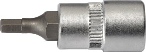Klucz nasadowy 1/4 cal. 6-kątowy rozmiar klucza 8 mm długość 32 mm TECWERK