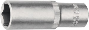 Klucz nasadowy 1/2 cal. 6-kątowy rozmiar klucza 10 mm długość 77 mm TECWERK