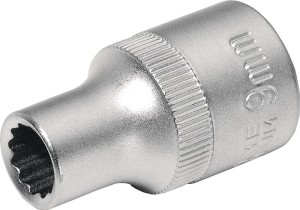 Klucz nasadowy 1/2 cal. 12-kątowy rozmiar klucza 13 mm długość 40 mm TECWERK