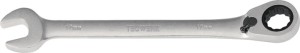 Klucz oczkowo-płaski z grzechotką rozmiar klucza 13 mm długość 179 mm przełączan