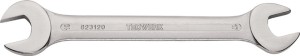 Klucz płaski dwustronny 13 x 17 mm długość 201 mm chromowany TECWERK
