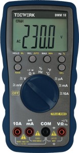 Miernik uniwersalny DMM 10 0–600 V AC/DC TRUE RMS TECWERK