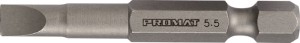 Bit do wkrętów z rowkiem prostym 6,5 mm długość 50 mm 1/4 cal. E6,3 grubość ostr