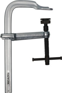 Ścisk zamkowy o dużej wytrzymałości rozwarcie 300mm wysięg 140mm przetyczka TECW