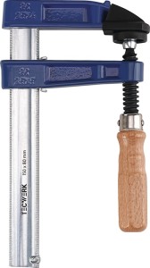 Ścisk śrubowy z żeliwa ciągliwego rozp. mocow. 250 mm wysunięcie 120 mm uchwyt d