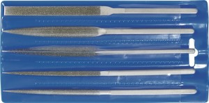 Zestaw pilników diamentowych Habilis długość 215 mm 5-częśc. D 126 TECWERK