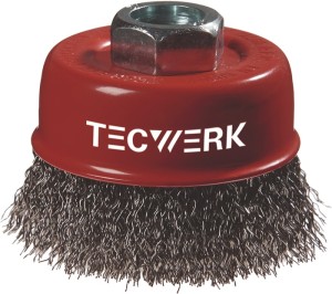 Szczotka garnkowa śred. 80 mm grubość drutu 0,3 mm stal 8500 min-¹ TECWERK