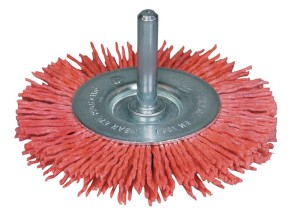 Szczotka tarczowa śred. 75 mm nylon uziarnienie 80 10 mm 4500 min-¹ TECWERK