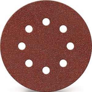 Krążek ścierny na rzep GLS 5 125 mm uziarnienie 40 do drewna / metalu korund lic