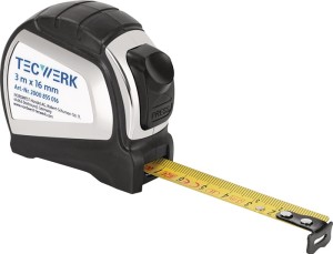Miara zwijana długość 3 m szerokość 16 mm mm/cm EG II 2K Automatic TECWERK
